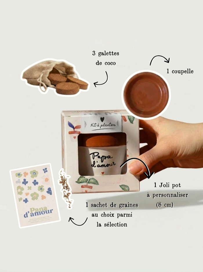 Kit à planter - Coffret cadeau personnalisé