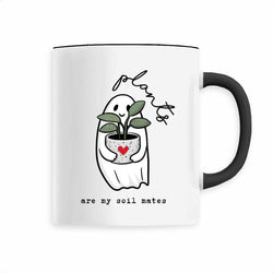 Mug "All I Need is Plants" - Céramique 330ml - Mug plantes tout blanc ou intérieur noir - 