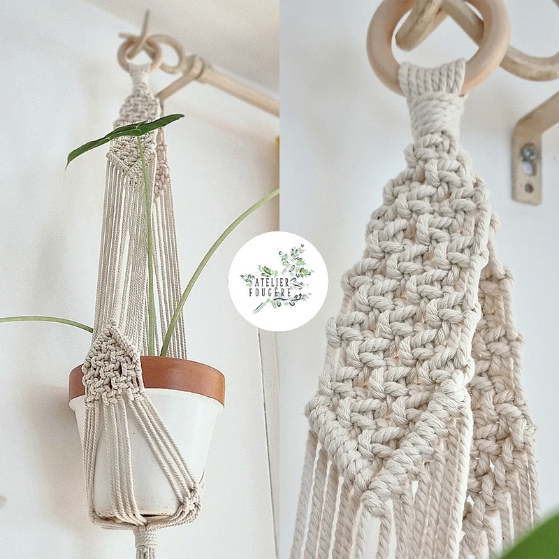 suspension plante macramé héra