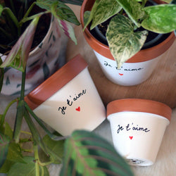 pot de fleur personnalisé cache pot personnalisé cadeau amour amoureux couple ami amie amitié cadeau fete des meres cadeau fete des mamies grand meres je t aime jtm i love you saint valentin st valentin anniversaire fete