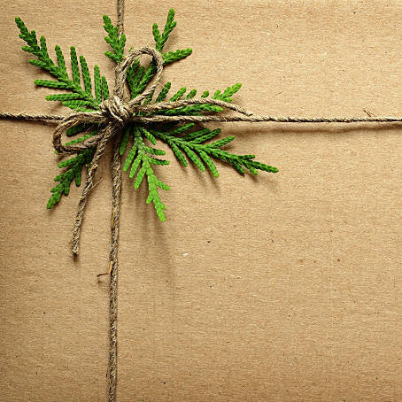 Pot emballé dans du papier de soie. ♥